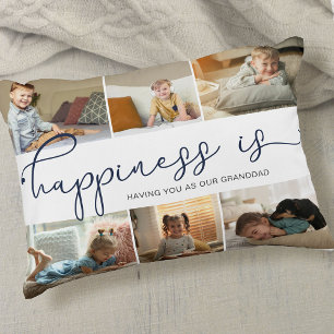 Geluk is Foto-collage grootvader 6 Accent Kussen