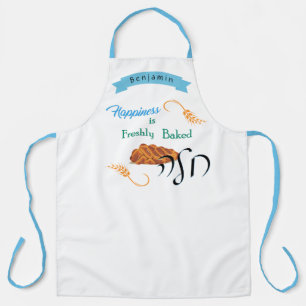 Geluk is Freshly Bked Challah - Joodse Apron Schort