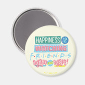 Geluk is FRIENDS™ weer en weer kijken Magneet (Voorkant / Achterkant)