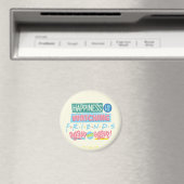 Geluk is FRIENDS™ weer en weer kijken Magneet (Insitu (Vaatwasser))