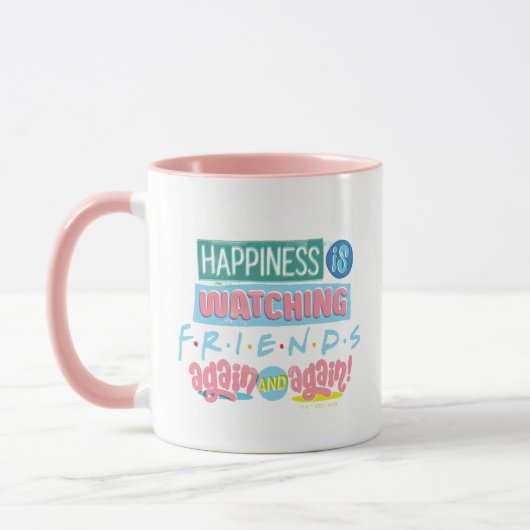 Geluk is FRIENDS™ weer en weer kijken Mok (Links)