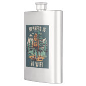 Geluk is geen wifi backpacken flacon (Links)