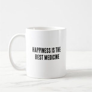 Geluk is het beste medicijn koffiemok