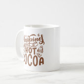Geluk is hete cacao koffiemok (Voorkant links)