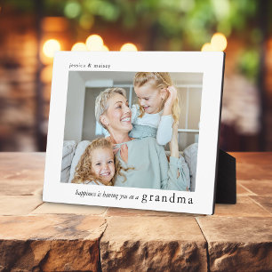 Geluk.. is jou als oma-foto hebben fotoplaat