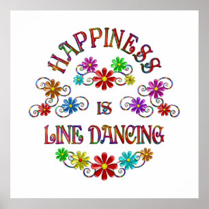 Geluk is Line Dancing Poster