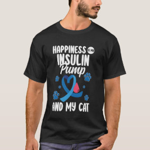 Geluk Is Mijn Insulinepomp Diabetes Diabetische Ka T-shirt