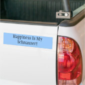 Geluk is mijn Schnauzer! Bumpersticker (Op Truck)