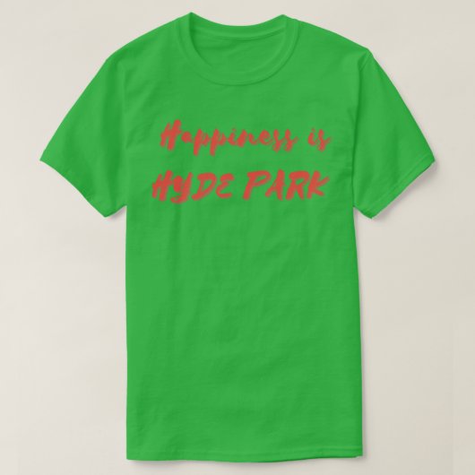 Geluk is Park T-shirt (Design voorkant)