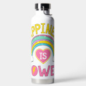 Geluk is Power Rainbow Waterfles (Links)