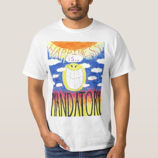 Geluk is t-shirt (Voorkant)