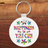 Geluk is Tai Chi Sleutelhanger (Voorkant)