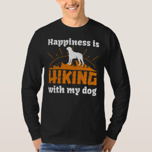 Geluk is wandelen met mijn rottweiler t-shirt