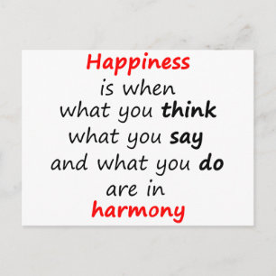 Geluk is wanneer.. briefkaart