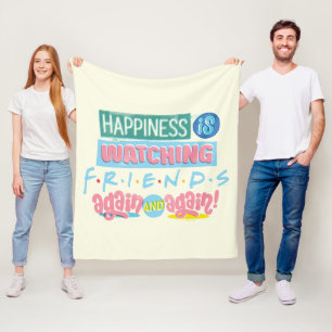 Geluk kijkt opnieuw en opnieuw naar FRIENDS™ Fleece Deken