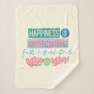 Geluk kijkt opnieuw en opnieuw naar FRIENDS™ Sherpa Deken