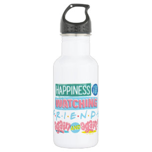 Geluk kijkt opnieuw en opnieuw naar FRIENDS™ Waterfles