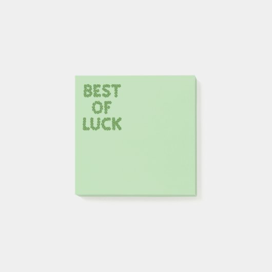 Geluk Klaveren Groet Post-it® Notes (Voorkant)
