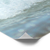 Geluk komt de dag in Waves Zeeen Poster (Hoek)