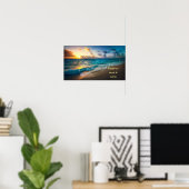 Geluk komt in golven poster (Thuiskantoor)