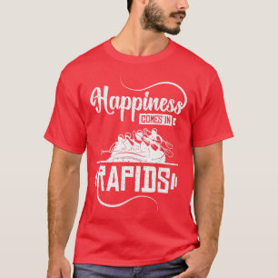 Geluk komt in snelle Rafting T-shirt