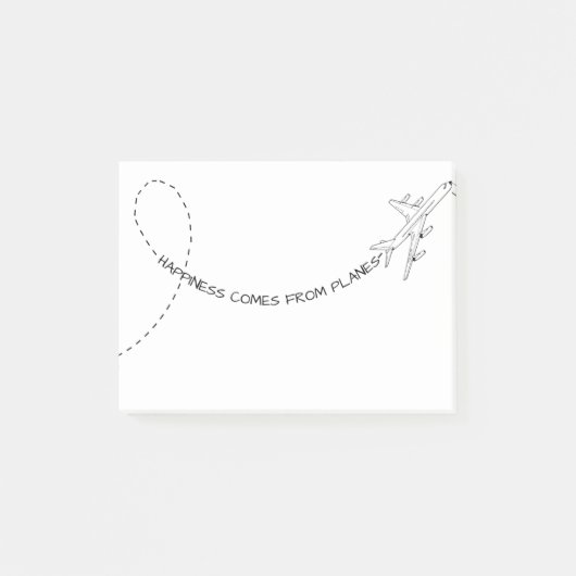 Geluk komt uit vlakken (2) post-it® notes (Voorkant)