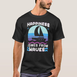 Geluk komt van de boksboeg van Waves T-shirt