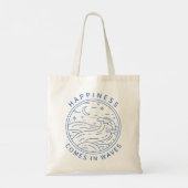 Geluk komt voor in golven golven golven golvende S Tote Bag (Achterkant)