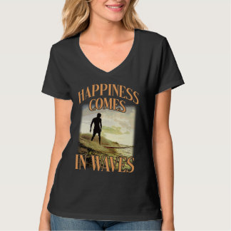 Geluk komt voor in golven vibes Vacation Humoureuz T-shirt