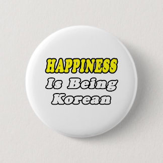 Geluk...Koreaans Ronde Button 5,7 Cm