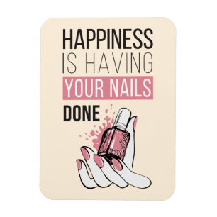 Geluk laat je nagels doen magneet