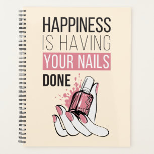 Geluk laat je nagels doen planner