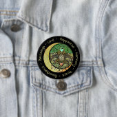 Geluk, liefde, harmonie, vrede, zegeningen Button (In situ)