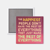 Geluk ~ Magnet Truism Magneet (Voorkant / Achterkant)