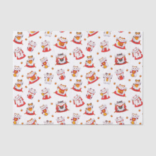 Geluk Maneki Neko Katten Tissuepapier