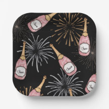 Geluk met het Nieuwe Jaar Champagne & Vuurwerk