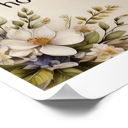 "Geluk, niet op een andere plek" - Walt Whitman Poster (Hoek)