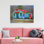 Geluk, North Carolina Canvas Afdruk (Insitu (Woonkamer))