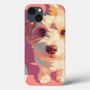 Geluk op vier poten een schattige hond iPhone 13 hoesje