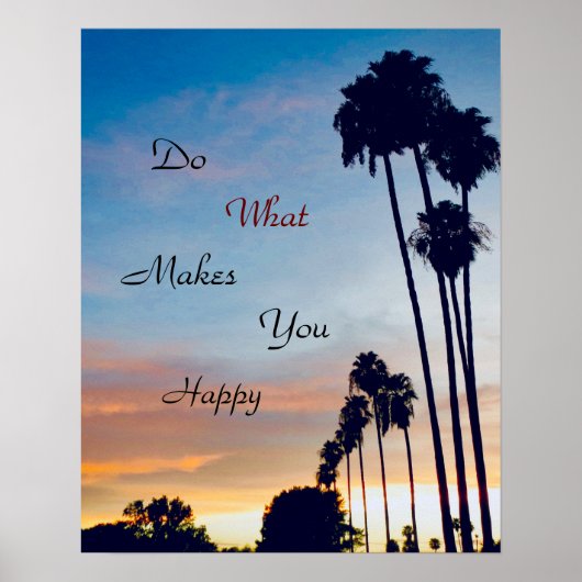 Geluk Poster (Voorkant)