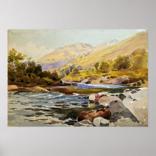 Geluk - Rivierlandschap Poster