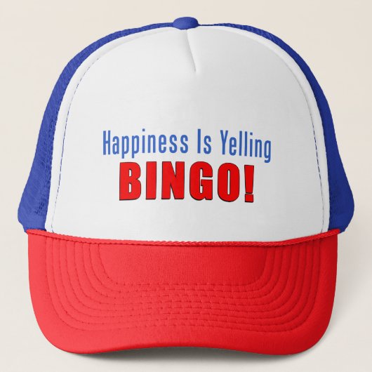 Geluk roept bingo Trucker Hat Pet (Voorkant)
