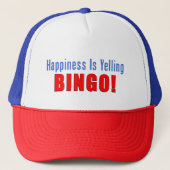 Geluk roept bingo Trucker Hat Trucker Pet (Voorkant)
