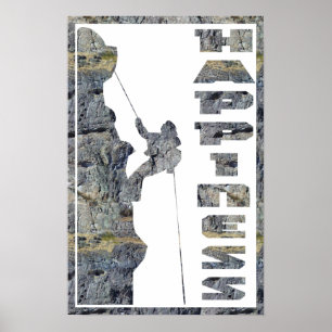 Geluk: Rotsklimmen Poster