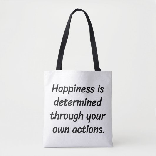 Geluk Schouder Canvas tas (Voorkant)
