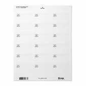 Geluk schreeuwt BINGO Etiket (Full Sheet)