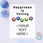 Geluk schreeuwt BINGO Flyer (Enkel)