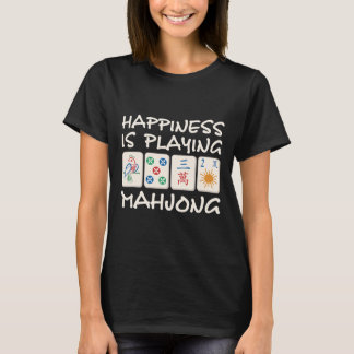 Geluk speelt Mahjong Mahjong T-shirt