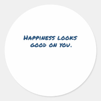 Geluk staat goed bij je Sticker