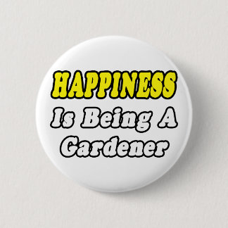 Geluk...Tuinman Ronde Button 5,7 Cm